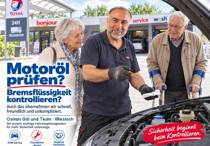 Motoröl und Bremsflüssigkeit kontrollieren bei Osman Göl und Team in Wiesloch